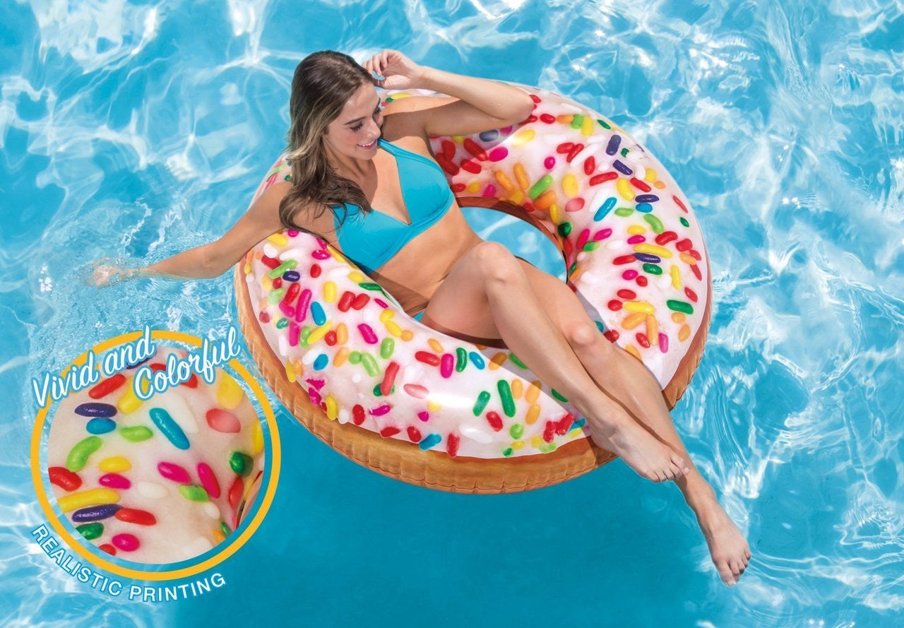 Intex Sand & Summer Sweet Treats Sprinkle Donut Tube Pool Float – Aura In  Pink Inc.