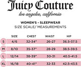 Juicy Couture Sleepwear Ladies Bubblegum Pink Luxe Plush Black Logo Belted Robe