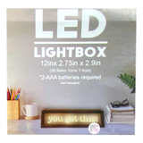 You Got This LED Lightbox Wood & Metal Light Up Tabletop/Shelf Sign