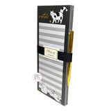 Lady Jayne Cat & Dog Magnetic List Notepads w/Gold Pens Sets