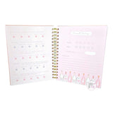Lady Jayne Ltd. Wine About It Pink Guided Spiral-Bound Journal