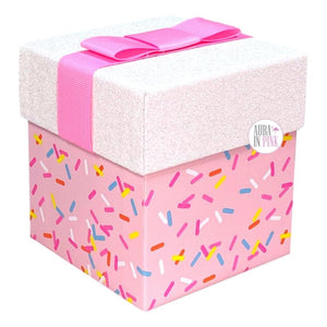 Lady Jayne Sweet Treats Pastel & Iridescent Confetti Pink Storage Gift Boxes - Assorted Sizes