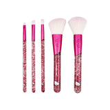 Limitierte Auflage – The Crème Shop X Hello Kitty – Luv Wav – Make-up-Pinselset mit rosa Glitzer