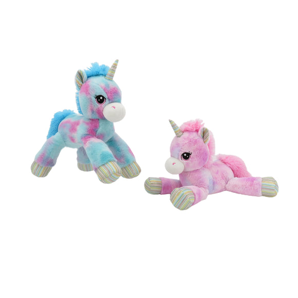 Linzy Toys Zuckerwatte-Batik-Spielzeug mit magischen Einhörnern – Blau, Rosa und Lavendelrosa