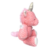 Linzy Toys Smoochy Pet Pals Pink Unicorn Squeaky Plush Dog Toy