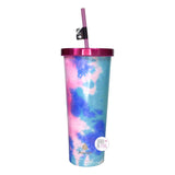 Manna Tie Dye Technologies XL Stainless Steel Chilly Tumbler w/Lid & Straw