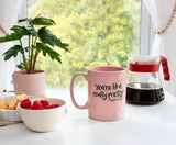 Mean Girls You're Like Really Pretty Regina George Zitat Blush Pink Lizenzierte Kaffeetasse aus Keramik