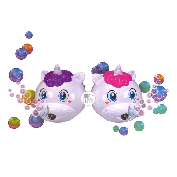 <transcy>Misco Toys Pink Glitter & Lichter Bubble Shooter Kamera mit Regenbogenriemen</transcy>