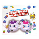 Misco Toys Unicorn Bubble Machines w/Carry Straps & Bubble Solution - Pink & Purple