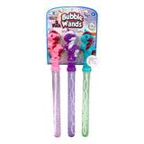 Misco Toys ZMillion Bubbles Pink, Purple, Blue 3-Pack Unicorns Bubble Wands Set