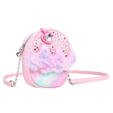 Miss Gwen's OMG Accessories Bubblegum Pink Pastel Rainbow Cupcake Bling Crossbody Purse Shoulder Bag