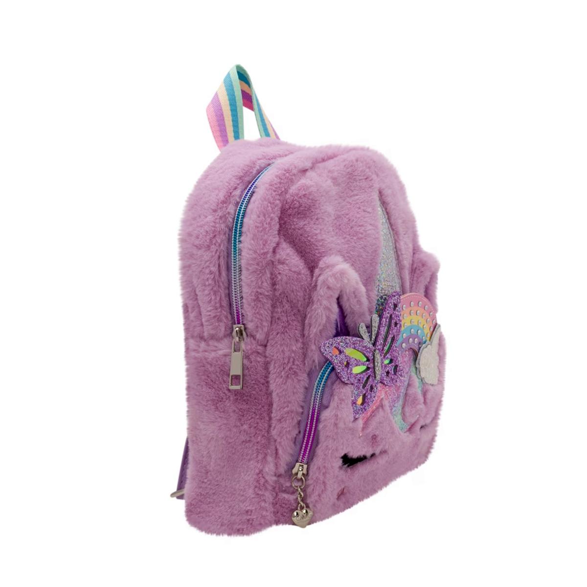 Miss Gwen's OMG Accessories Orchid Purple Unicorn Faux Fur Mini Backpa – Aura In Pink Inc