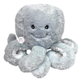 Nandog Pet Gear Light Grey Octopus Squeaky Plush Dog Toy