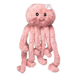 Nandog Pet Gear Octopus Squeaky Plush Dog Toys - Grey, Pink, Blue