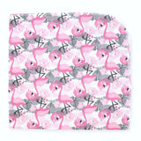Necessities By Tendertyme 4-teiliges Wickeldecken-Set mit tropischen Flamingos in Rosa