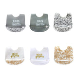 Nicole Miller New York 2-Piece Silicone Bibs Sets - Hello Gorgeous & Girls Just Wanna Have Fun