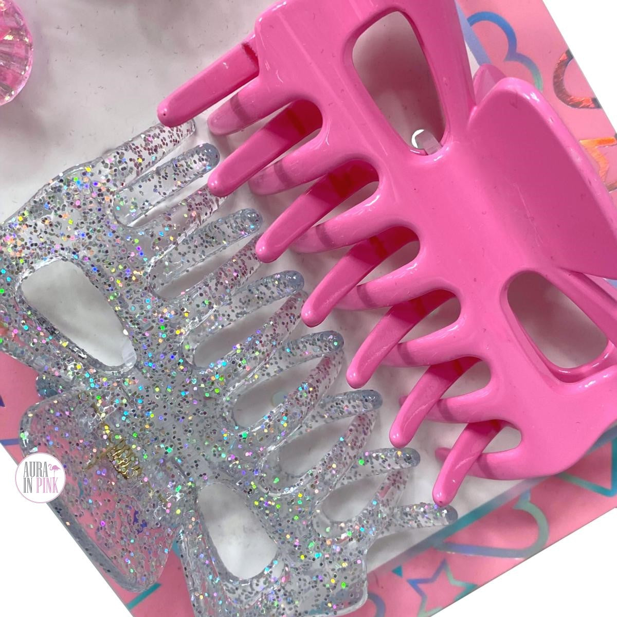 Nicole Miller New York Girls Pink & Iridescent Glitter  display picture 1