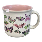 Nicole Miller New York Pastel Butterflies Smooth Touch Finish Ceramic Coffee Mug