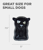 Outward Hound Tough Seamz Black Panther Invincible Squeaker Crinkle Plush Dog Toy