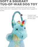 Outward Hound Unicorn Magic Mats Sound Biterz Tug-Of-War Squeaky Plush Dog Toys