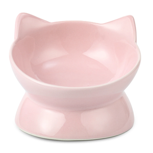 Park Life Designs Oscar Tilt Cat Dishes - Pink, Black, White, Teal Blue