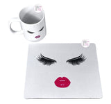 Perfect Solutions Shop Luscious Lashes & Lips Matching Mouse Pad & Mug Set