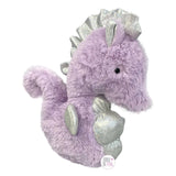 Pet Set Go Lilac & Holographic Silver Seahorse Squeaky Plush Dog Toy