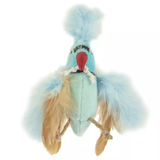 Petlinks HappyNip Blue Beauty Parrot Lush Plush Catnip Silvervine Feathered Cat Toy