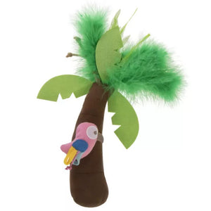 Petlinks Kalypso Kicker Palm Tree & Parrot Jumbo Happy Nip Catnip Kicker Crinkle Plush Cat Toy