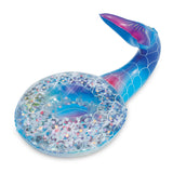 Mermaid Tail Glitter Floating Inflatable Pool Drink Cup Holder