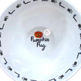 Portobello By Design Halloween Pumpkin Pug White Bone China Coffee Mug