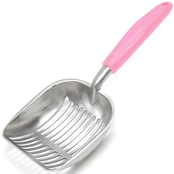 Posh Paws Pink Handle Durable Aluminum Cat Litter Scoop