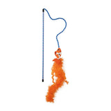 Quirky Kitty Cute Koi Fish Feathered Catnip Silvervine Cat Teaser Wand