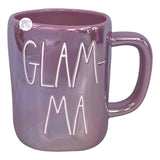 Rae Dunn Artisan Collection von Magenta Glam-ma Kaffeetasse aus glasierter Keramik in Metallic-Mauve
