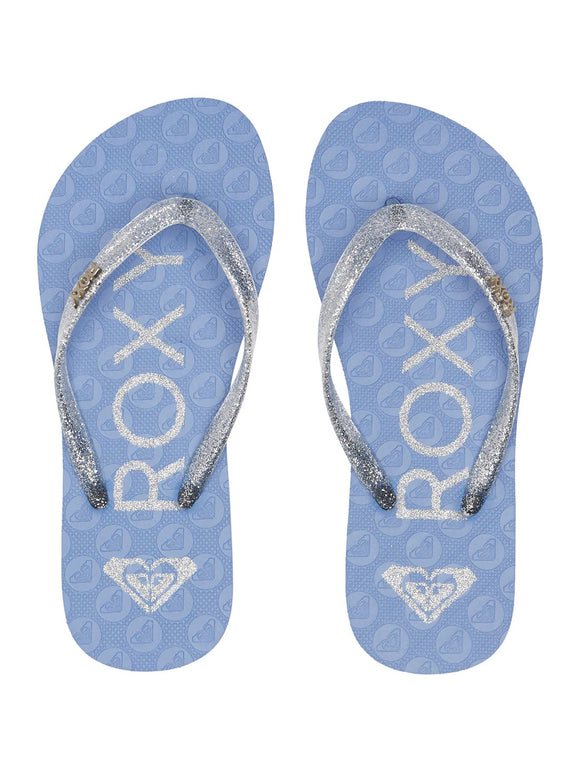 Roxy Girl RG Viva Sparkle Periwinkle Baja Blue Silver Glitter Sandals –  Aura In Pink Inc.