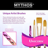 Royal Langnickel Mythos Unicorn Metallic Chrome Pink Gold Ombre 7-teiliges Künstlerpinsel-Set