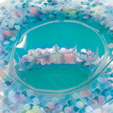 Seashell Glitter Floating Inflatable Pool Drink Cup Holder