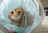 SmartyKat Fringe Frenzy 3-in-1 Katzenspielzeug, Spiel-, Versteck-, Zoom-, Raschel- und Tunnel-Design