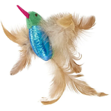 SmartyKat Hum Singer Realistic Sound Hummingbird Feathered Crinkle Cat Toy