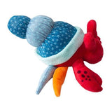 SnugArooz – Hundespielzeug „Hermie die Krabbe“, glitzernd, Einsiedlerkrebs, knisterndes Plüschspielzeug mit Quietschgeräuschen