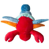 SnugArooz Hermie The Crab Sparkly Hermit Crab Crinkle Plush Squeaky Dog Toy