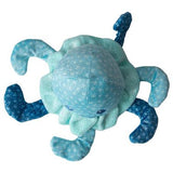SnugArooz Jelly The Fish Sparkly Aqua Jellyfish Crinkle Plush Squeaky Dog Toy