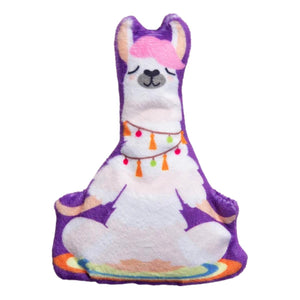 SnugArooz Kitty Llamaste Namaste Yoga Llama Crinkle Plush Catnip Cat Toy