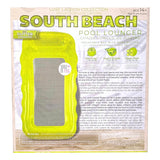 South Beach Luxe Lagoon Collection Lime Green Glitter Mesh Bed Inflatable Pool Lounger Float