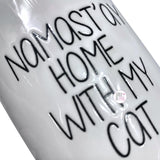 Spectrum Designz Namast'ay Home With My Cat Tall Ceramic Coffee Mug
