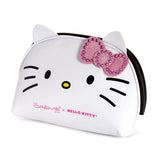 The Crème Shop X Hello Kitty by Sanrio Y2K Collection Cutie Pink Bling Bling Bow Cosmetics Travel Zip Pouch Bag