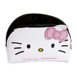 The Crème Shop X Hello Kitty by Sanrio Y2K Collection Cutie Pink Bling Bling Bow Cosmetics Travel Zip Pouch Bag