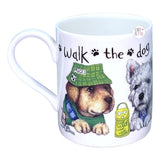 The Lascelles Collection England Roy Kirkham Animal Fashion Walk The Dog Fine Bone China Coffee Mug