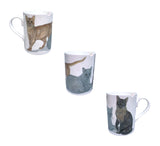 The Lascelles Collection England Roy Kirkham Cats Galore Trio White Fine Bone China Coffee Mug