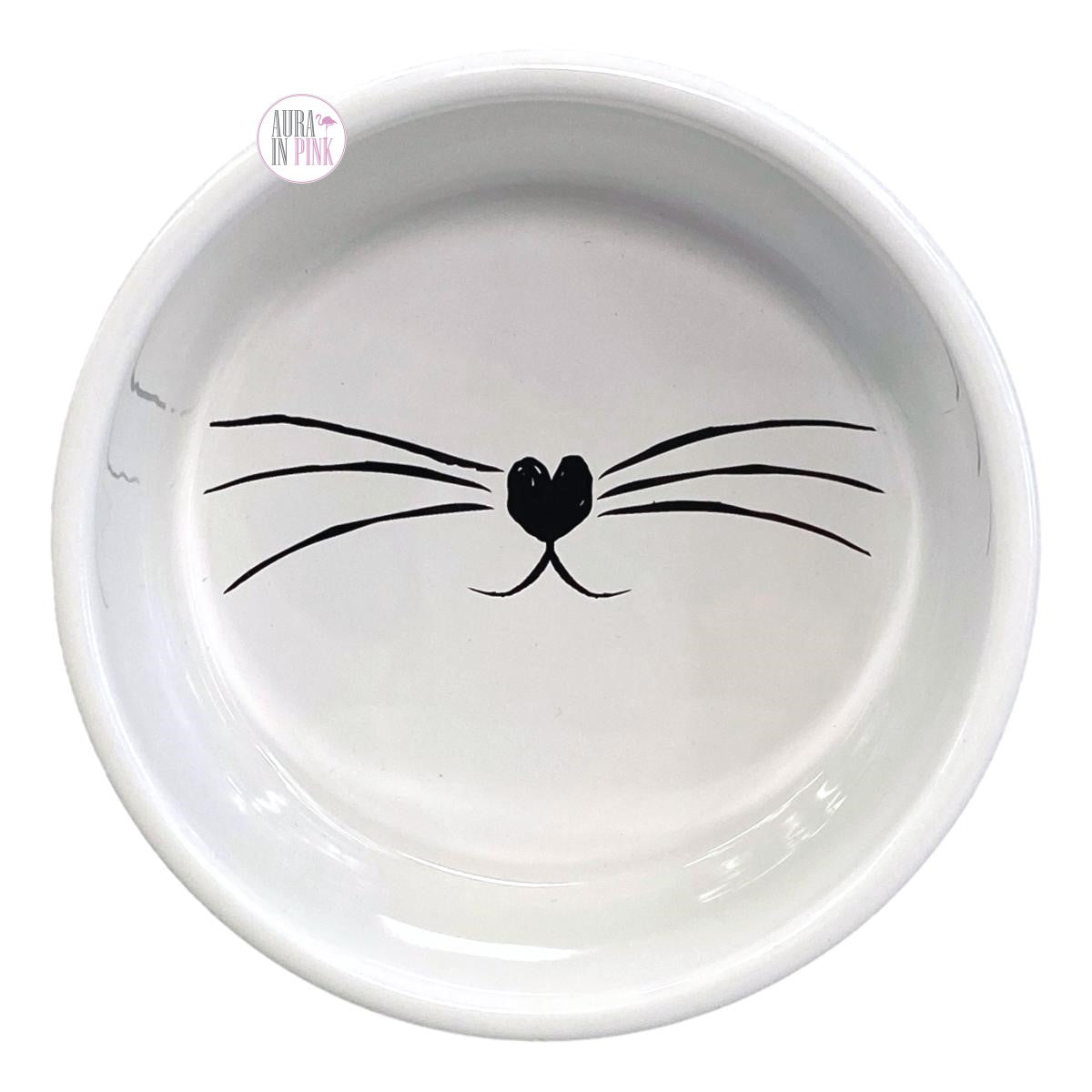 Winifred Lily Cat Clowder Whiskers Non-Slip Base Ceramic Cat
